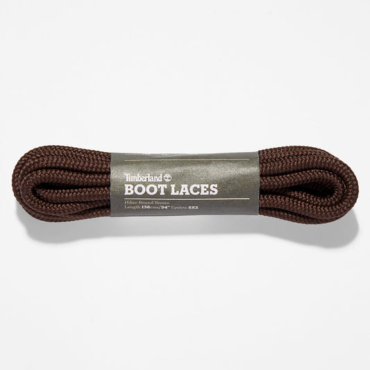 Mens Timberland 137cm/54'' Hiker Replacement Round Laces in Dark Brown