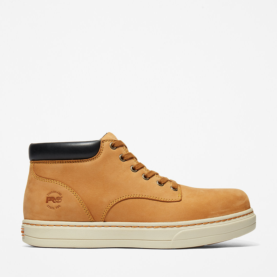 Mens Timberland Disruptor Steel-Toe Chukka Work Boot for Men in Yellow