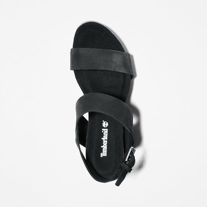 Womens Timberland Capri Sunset Wedge Sandal for Women in Black