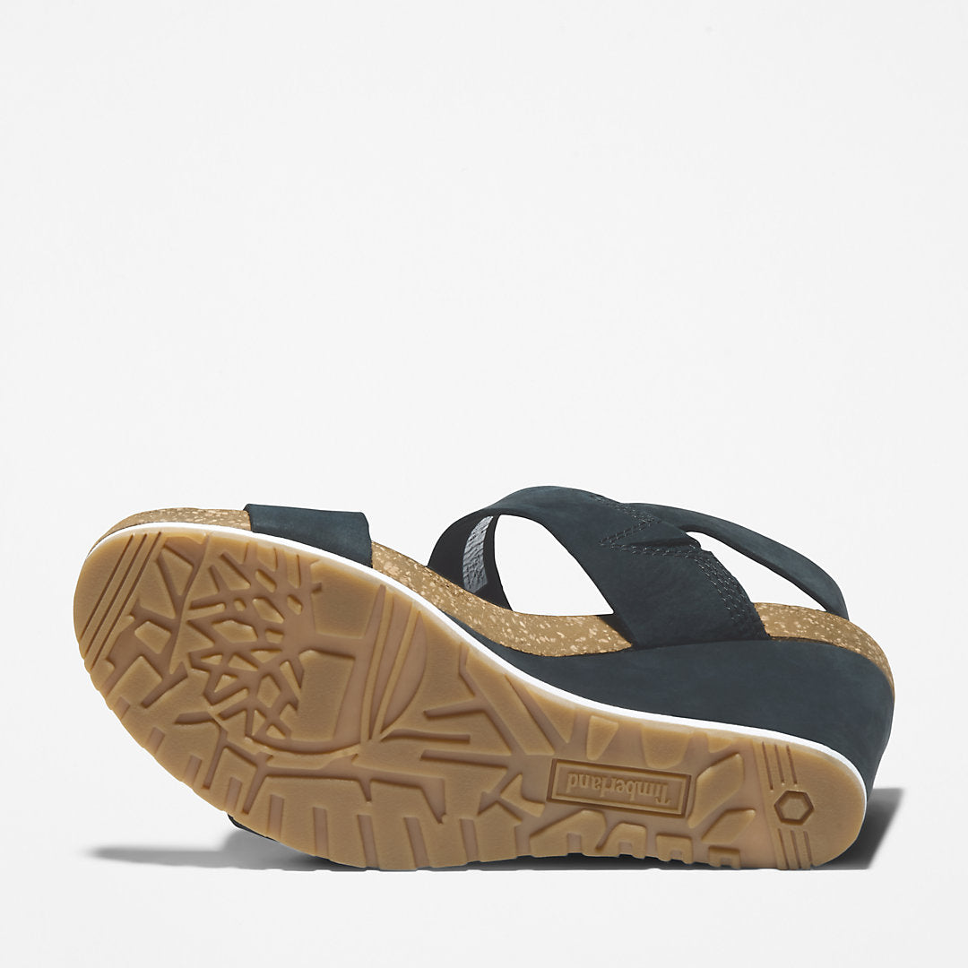 Womens Timberland Capri Sunset Wedge Sandal for Women in Black