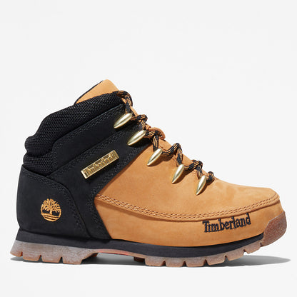 Kids Timberland Euro Sprint Mid Hiker for Junior in Yellow/Black