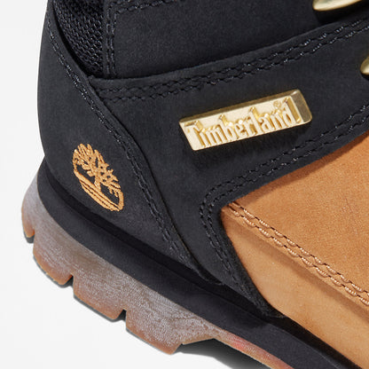 Kids Timberland Euro Sprint Mid Hiker for Junior in Yellow/Black
