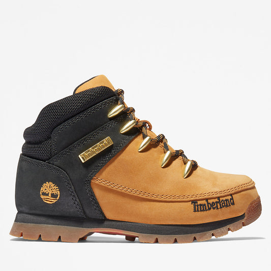 Kids Timberland Euro Sprint Mid Hiker for Youth in Yellow/Black