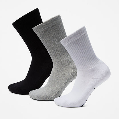 Mens Timberland Stratham 3-Pack Sport Crew Socks for Men in Multi-coloured