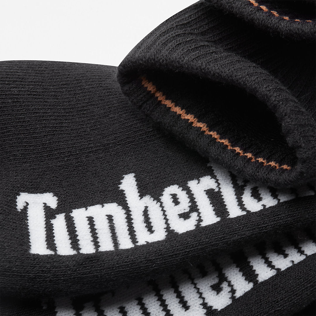Mens Timberland Three Pack Stratham Sport Socks for Men in Black