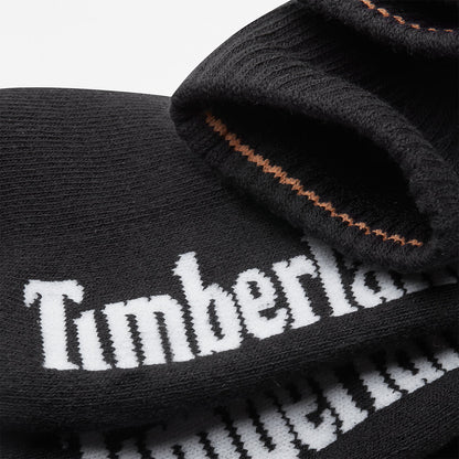 Mens Timberland Three Pack Stratham Sport Socks for Men in Black