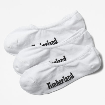 Mens Timberland Stratham 3-Pack Liner Socks for Men in White