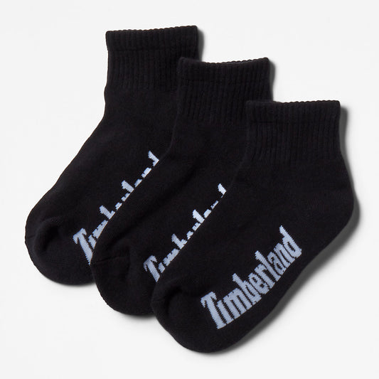 Womens Timberland Stratham 3-pack Ankle Socks for Women in Black