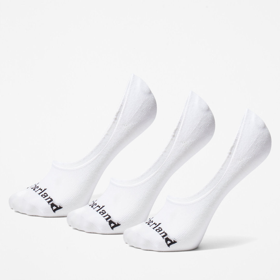 Mens Timberland Stratham 3-Pack Low Liner Socks for Men in White