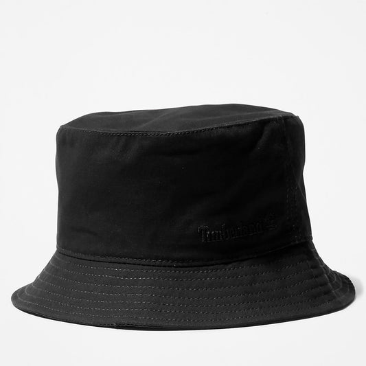Mens Timberland Canvas Bucket Hat for Men in Black
