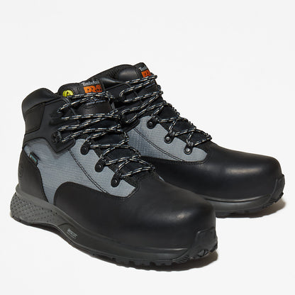 Mens Timberland Timberland PRO® Euro Hiker Work Boot for Men in Black