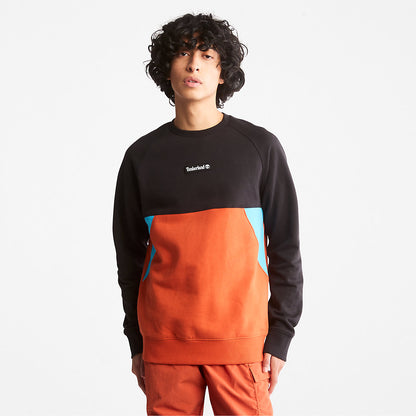 Mens Timberland Cut-and-Sew Sweatshirt for All Gender in Orange
