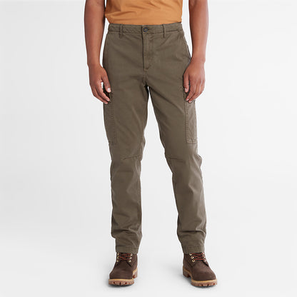 Mens Timberland Core Twill Cargo Pants for Men in Dark Green