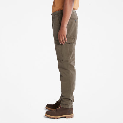 Mens Timberland Core Twill Cargo Pants for Men in Dark Green