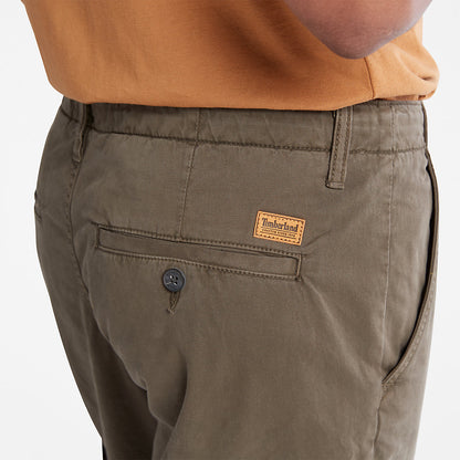 Mens Timberland Core Twill Cargo Pants for Men in Dark Green