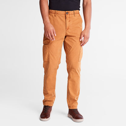 Mens Timberland Core Twill Cargo Pants for Men in Yellow