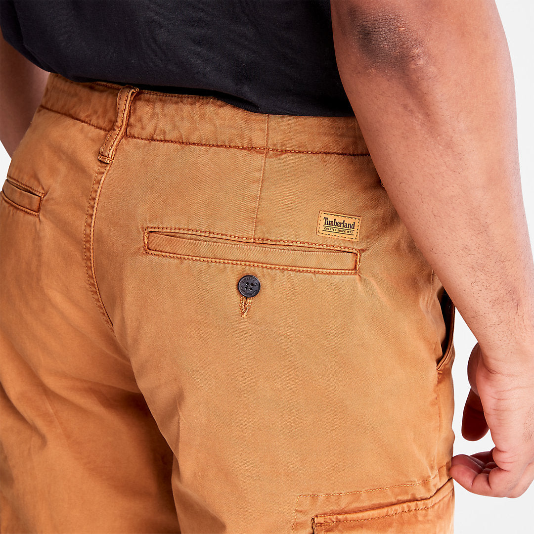 Mens Timberland Core Twill Cargo Pants for Men in Yellow