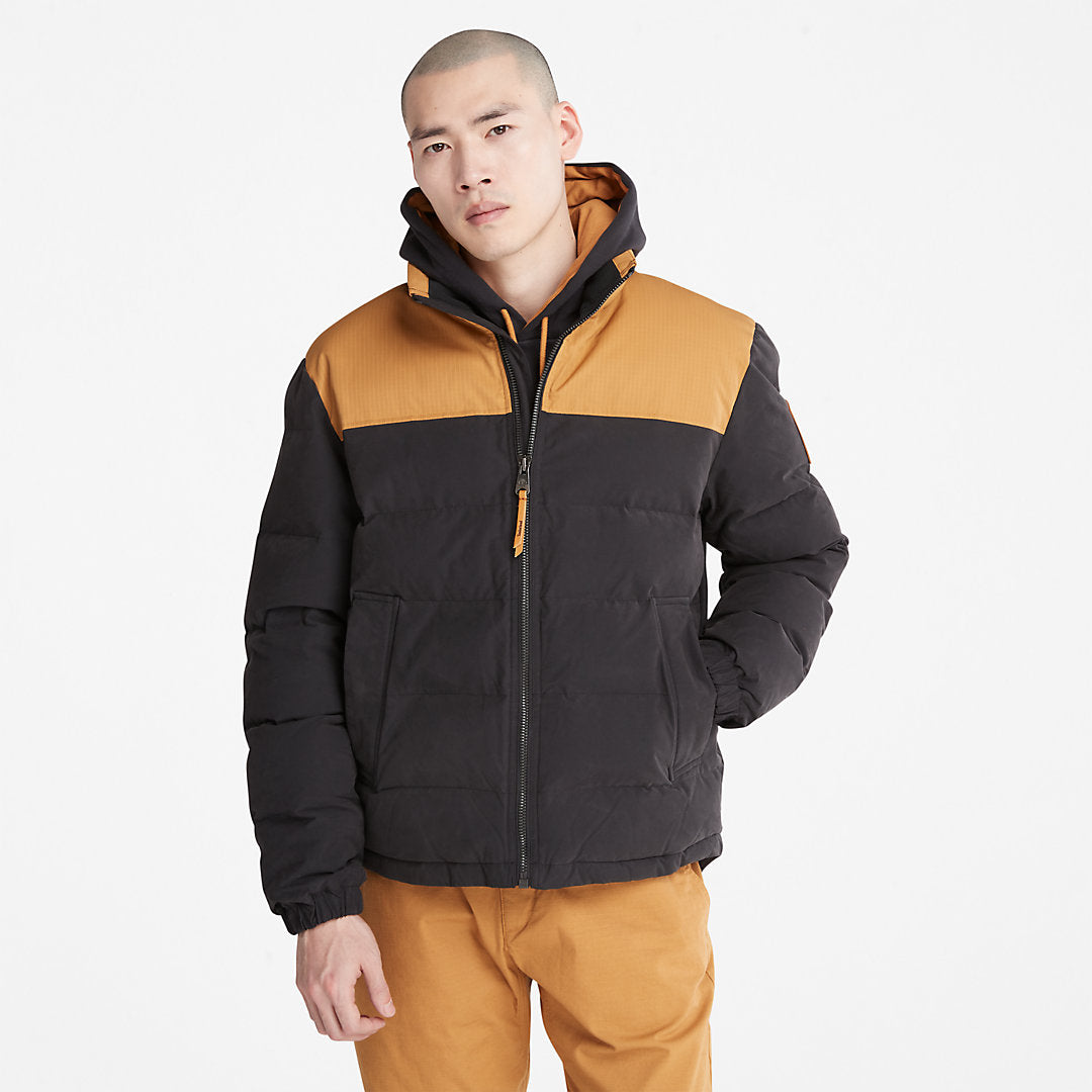 Mens Timberland Welch Mountain Puffer Jacket for Men in Black