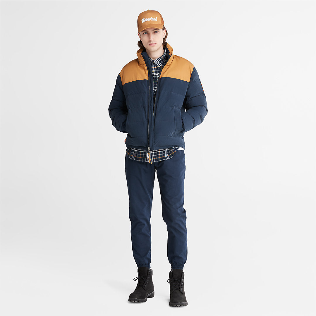 Mens Timberland Welch Mountain Puffer Jacket for Men in Navy
