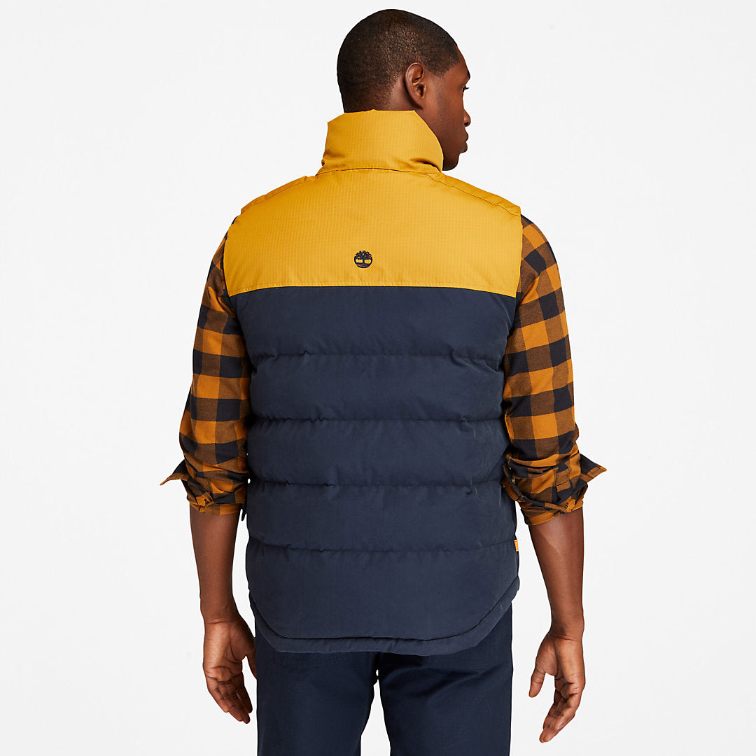 Mens Timberland Welch Mountain Puffer Vest for Men in Navy