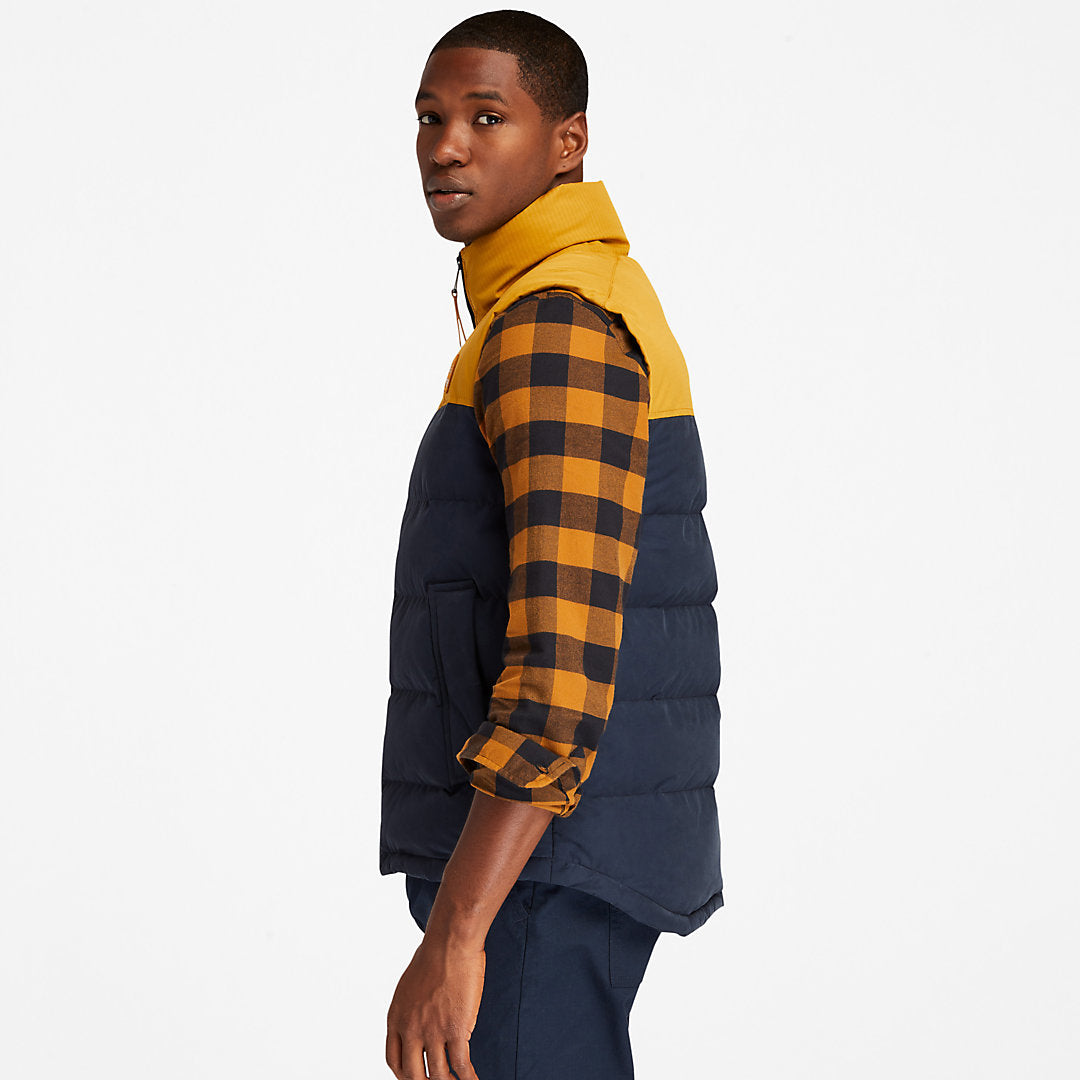Mens Timberland Welch Mountain Puffer Vest for Men in Navy