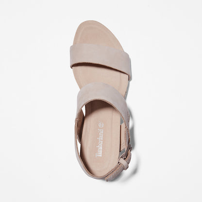 Womens Timberland Capri Sunset Wedge Sandal for Women in Beige