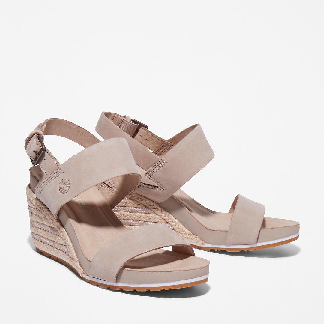 Womens Timberland Capri Sunset Wedge Sandal for Women in Beige