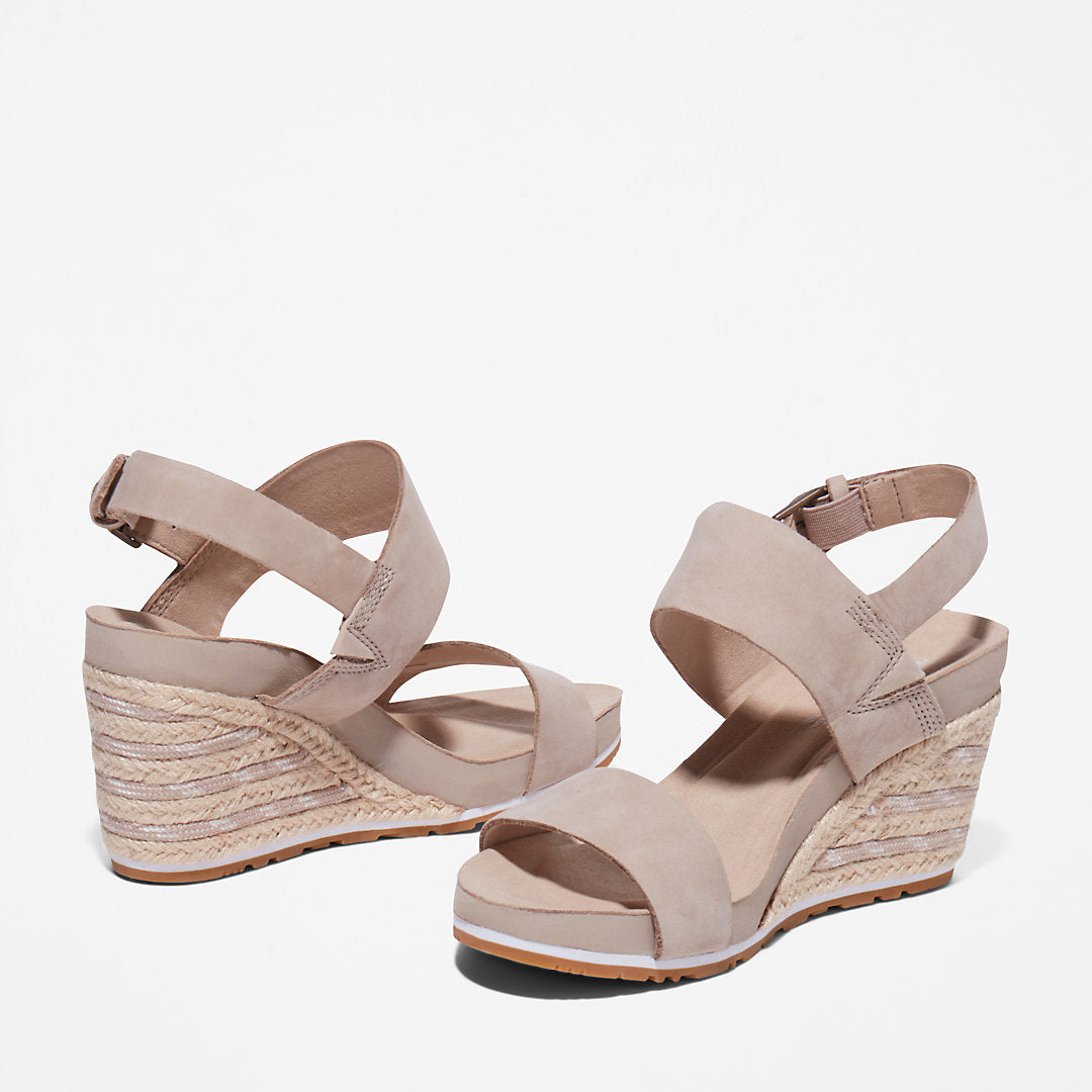Womens Timberland Capri Sunset Wedge Sandal for Women in Beige