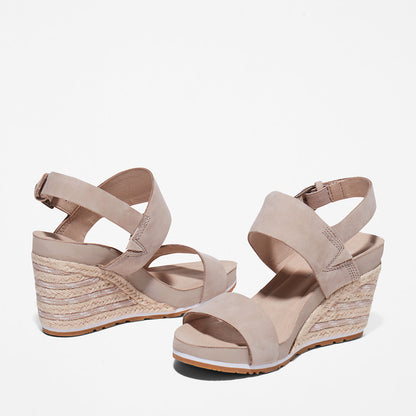 Womens Timberland Capri Sunset Wedge Sandal for Women in Beige