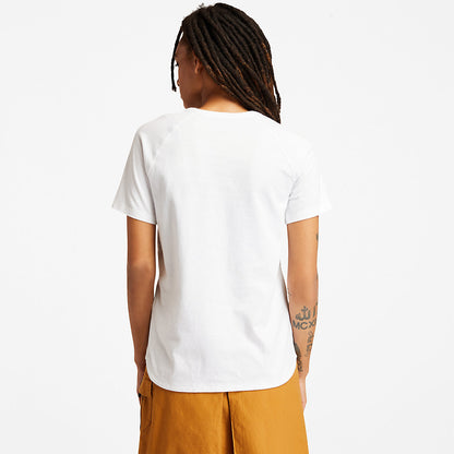 Womens Timberland Logo T-Shirt for Women in White