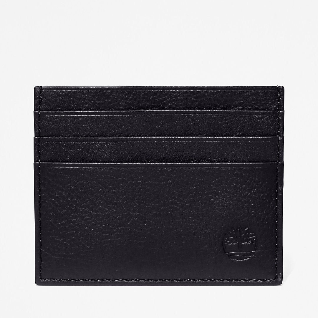 Mens Timberland Leather Card Holder & Keyring Gift Set in Black