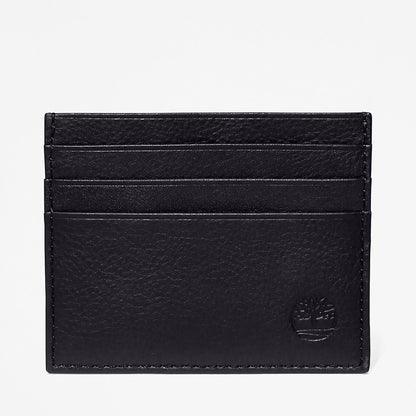 Mens Timberland Leather Card Holder & Keyring Gift Set in Black