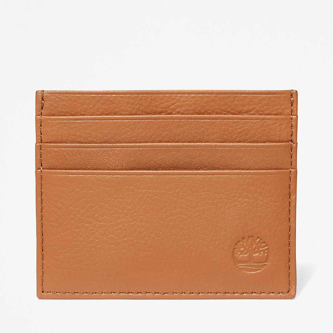 Mens Timberland Leather Card Holder & Keyring Gift Set in Brown