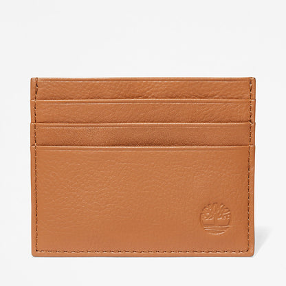 Mens Timberland Leather Card Holder & Keyring Gift Set in Brown