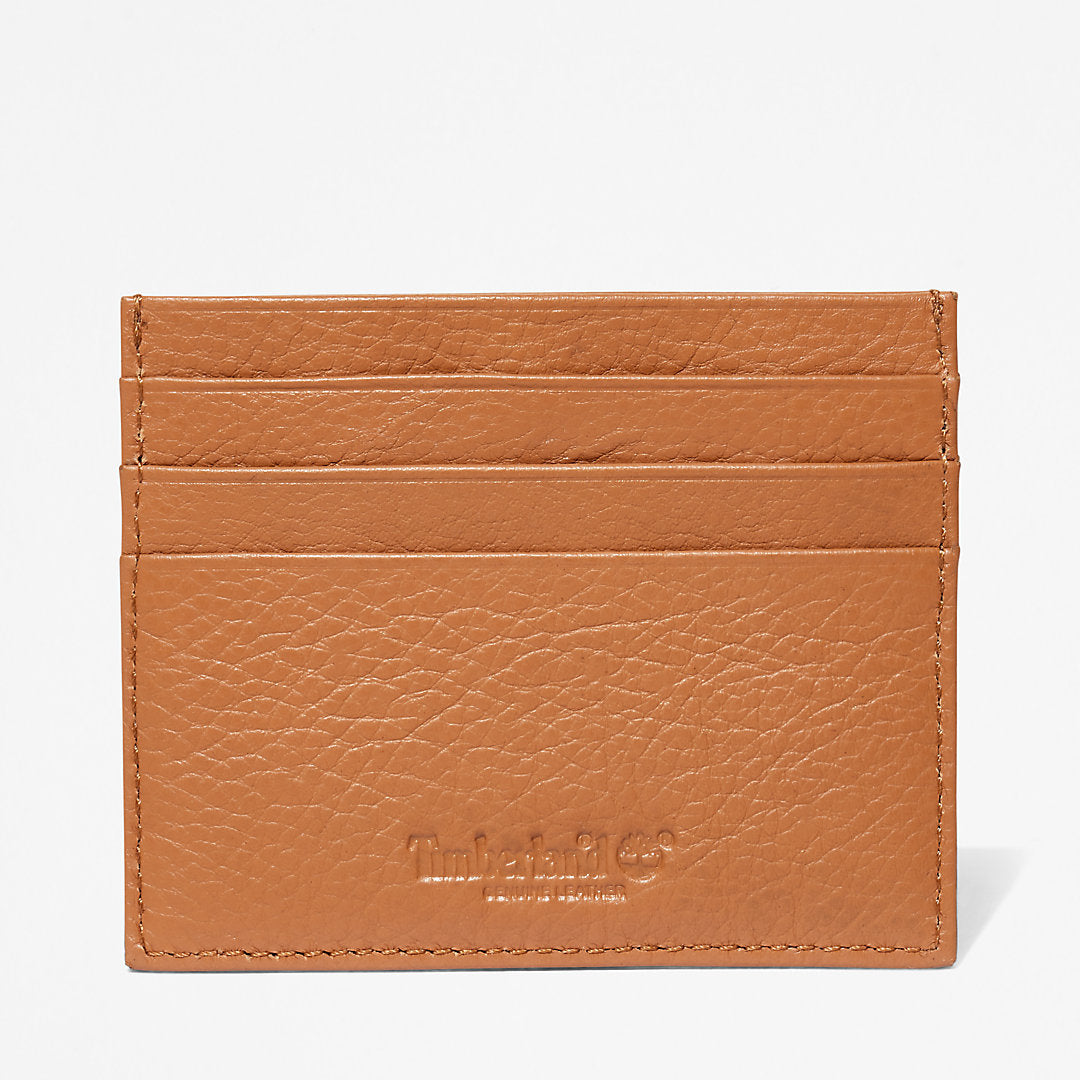 Mens Timberland Leather Card Holder & Keyring Gift Set in Brown