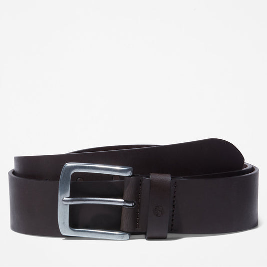 Mens Timberland Casual Leather Belt for Men in Brown