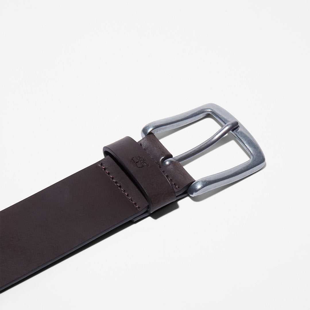Mens Timberland Casual Leather Belt for Men in Brown