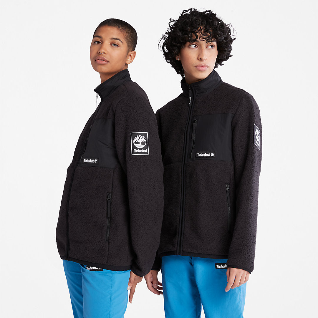 Mens Timberland Outdoor Archive Fleece Jacket for Men in Black