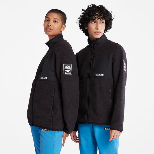 Mens Timberland Outdoor Archive Fleece Jacket for Men in Black