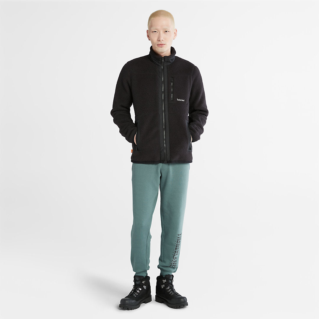 Mens Timberland Sherpa Fleece Jacket for Men in Black