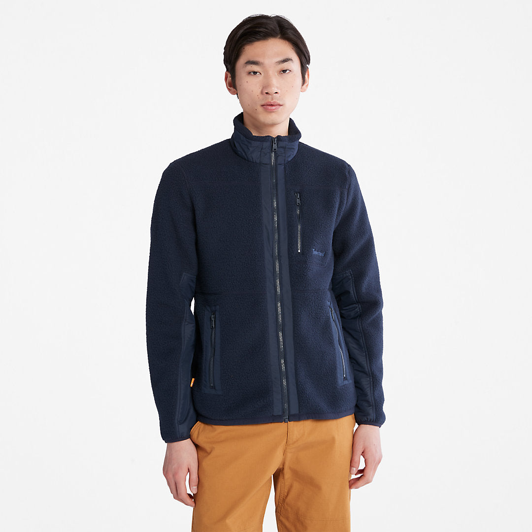 Mens Timberland Sherpa Fleece Jacket for Men in Navy