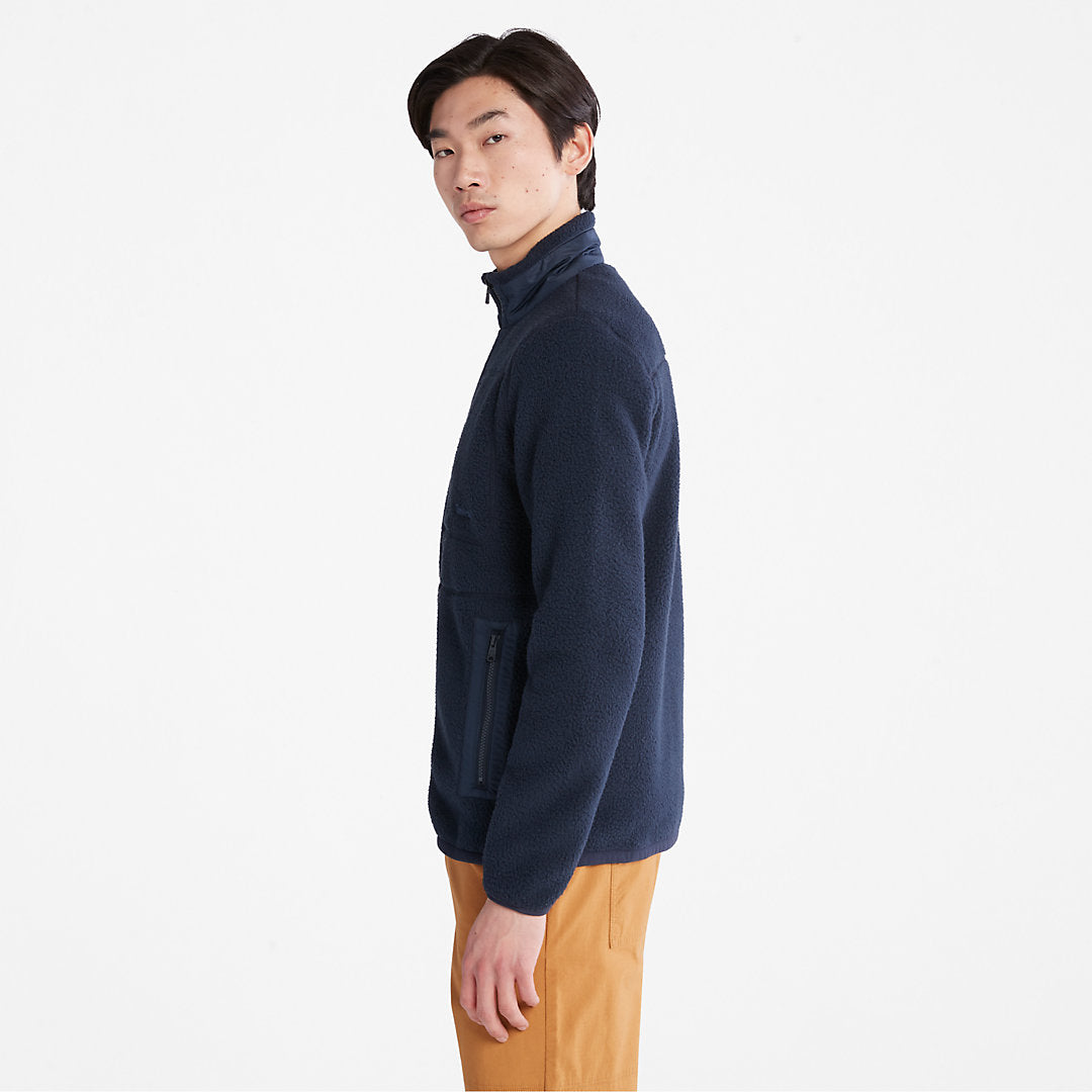 Mens Timberland Sherpa Fleece Jacket for Men in Navy