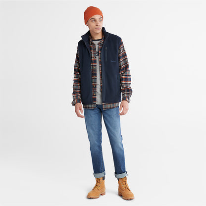 Mens Timberland High-pile Fleece Gilet for Men in Navy