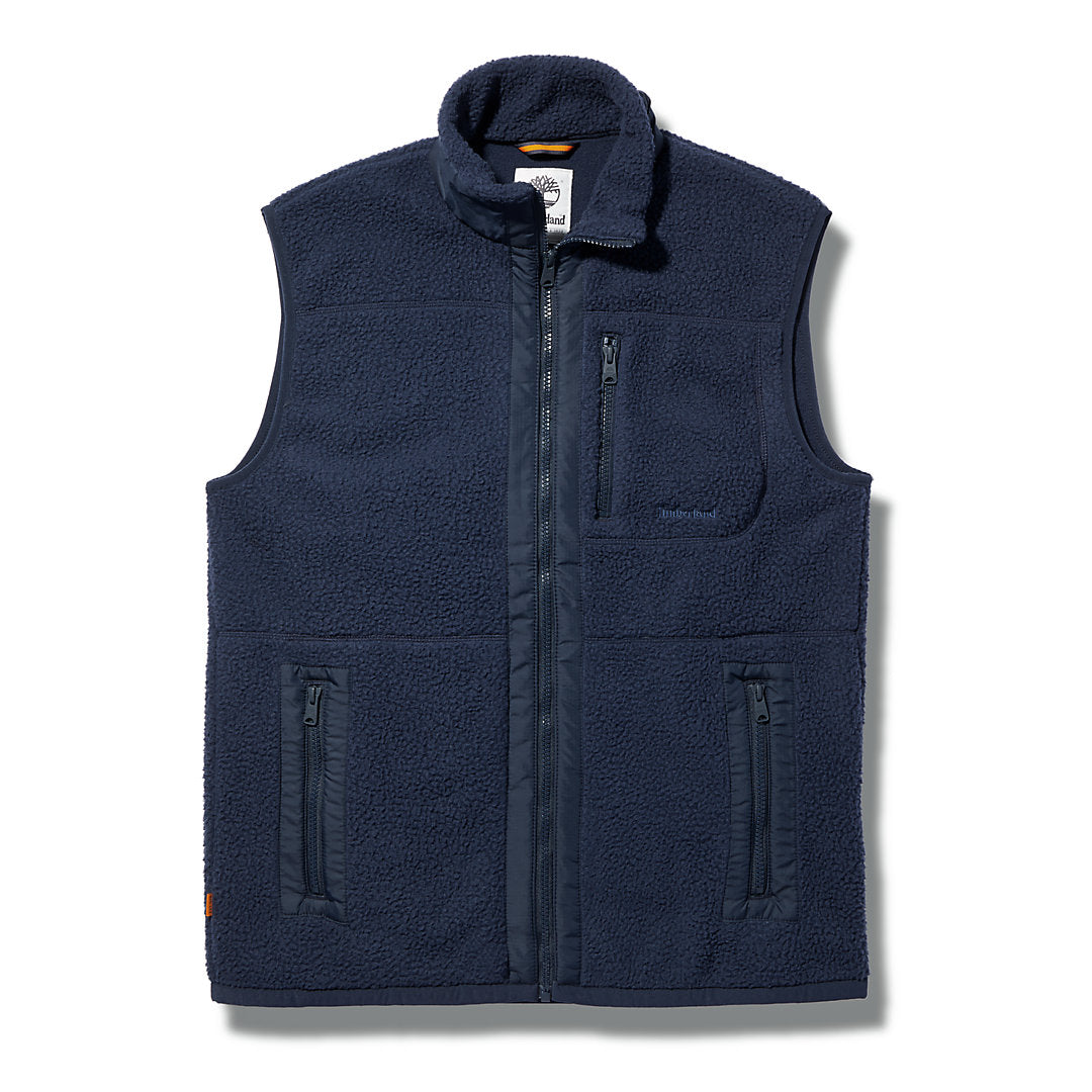 Mens Timberland High-pile Fleece Gilet for Men in Navy