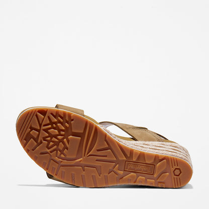 Womens Timberland Capri Sunset Wedge Sandal for Women in Greige