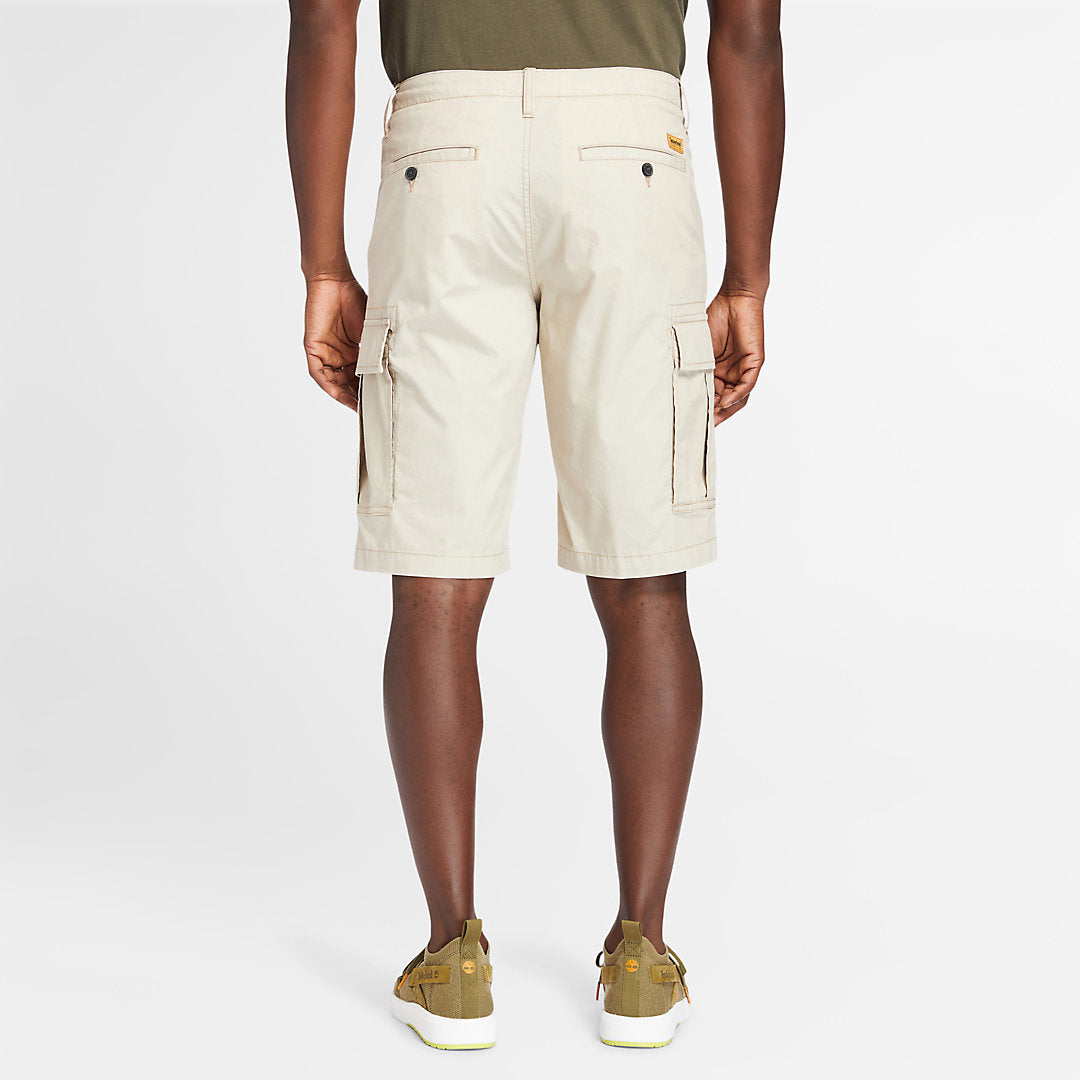 Mens Timberland Poplin Cargo Shorts for Men in Beige