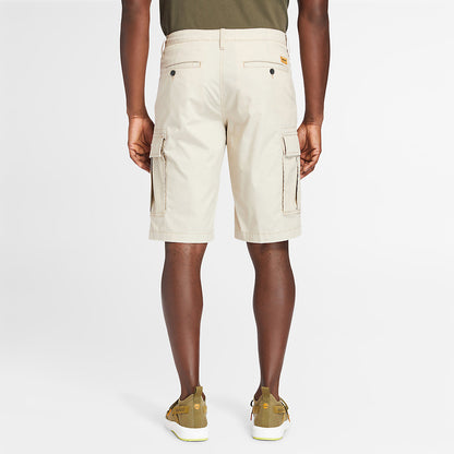Mens Timberland Poplin Cargo Shorts for Men in Beige