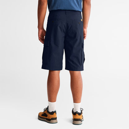 Mens Timberland Poplin Cargo Shorts for Men in Navy