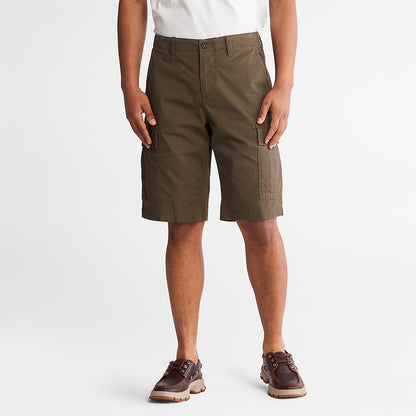 Mens Timberland Cargo Shorts for Men in Dark Green
