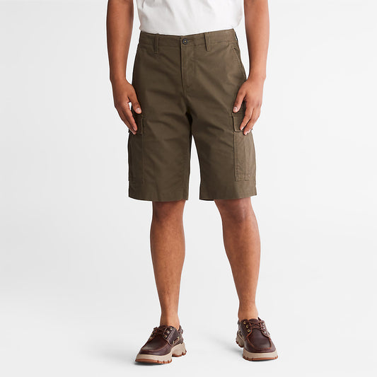 Mens Timberland Cargo Shorts for Men in Dark Green